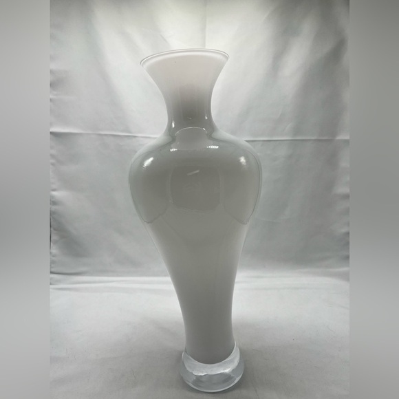 Other - Elegant White Glass Vase
